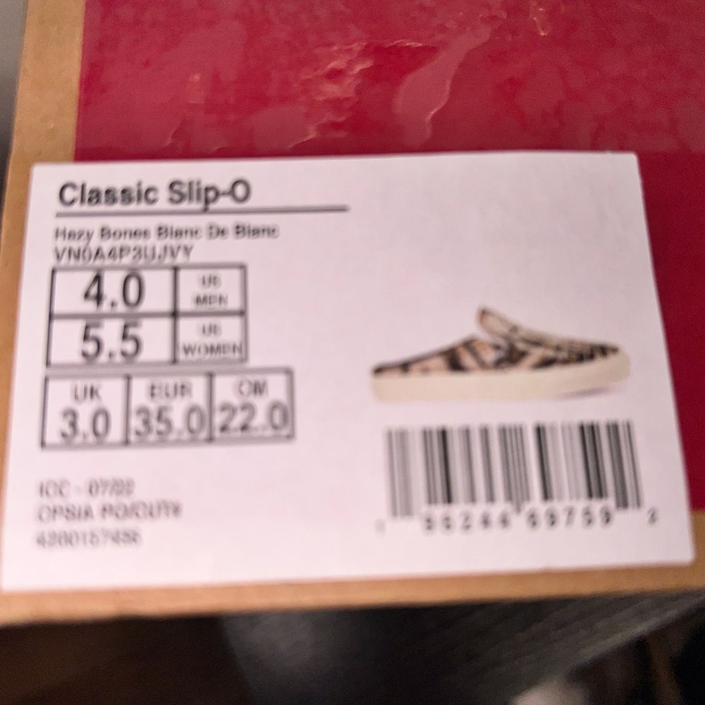 Vans Classic Slip On sz 4.0 Men 5.5 Woman - Picture 12 of 12